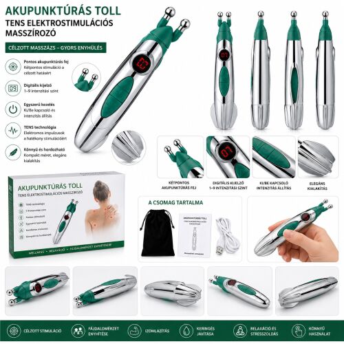 Akupunktúrás toll - Tens elektrostimulációs masszírozó - MS-748 172500386 