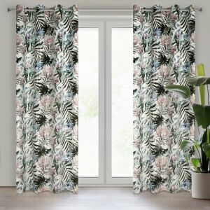 Eurofirany Malibu - Trópusi levélminta Sötétítő Függöny - 140x250 cm