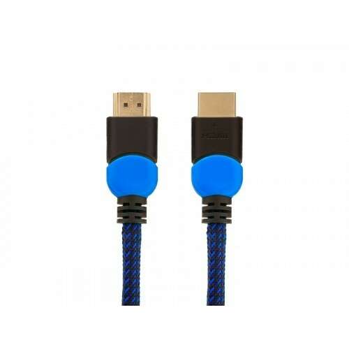 Savio GCL-02 HDMI kábel, 1,8m, fekete és kék, A-típus, standard