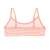 rosa Gingham Mädchen-Sport-BH, boboli, Rückansicht