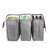 CLEAN KIT Selective Waste Collection Bags, set of 3, gray, 26 liters each