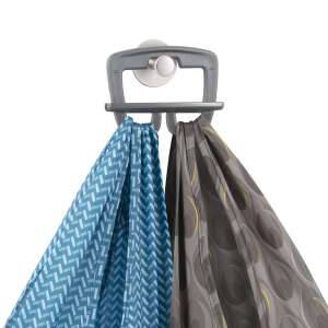 SHOP! Bevásárlótáska fogantyú, szürke, több táska tartására, könnyű hordozás, biztonságos tárolás - Tescoma