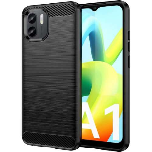 Xiaomi Redmi A1 / Redmi A2 Forcell Carbon czarne silikonowe etui na telefon