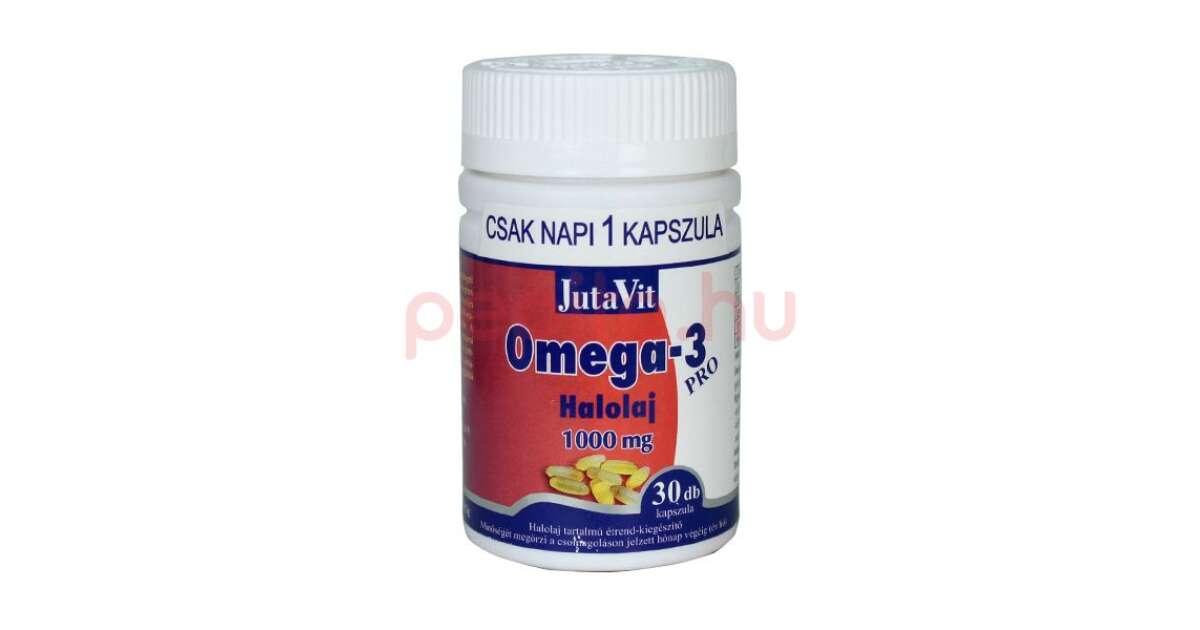 JUTAVIT OMEGA3PRO HALOLAJ 1000MG KAPSZULA 30DB Pepita.hu