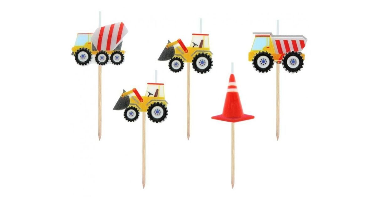 Construction építkezés tortagyertya gyertya szett 5 db-os 50299791