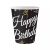 B&C Happy Birthday Paper Cups 6 pcs 250ml 50302013