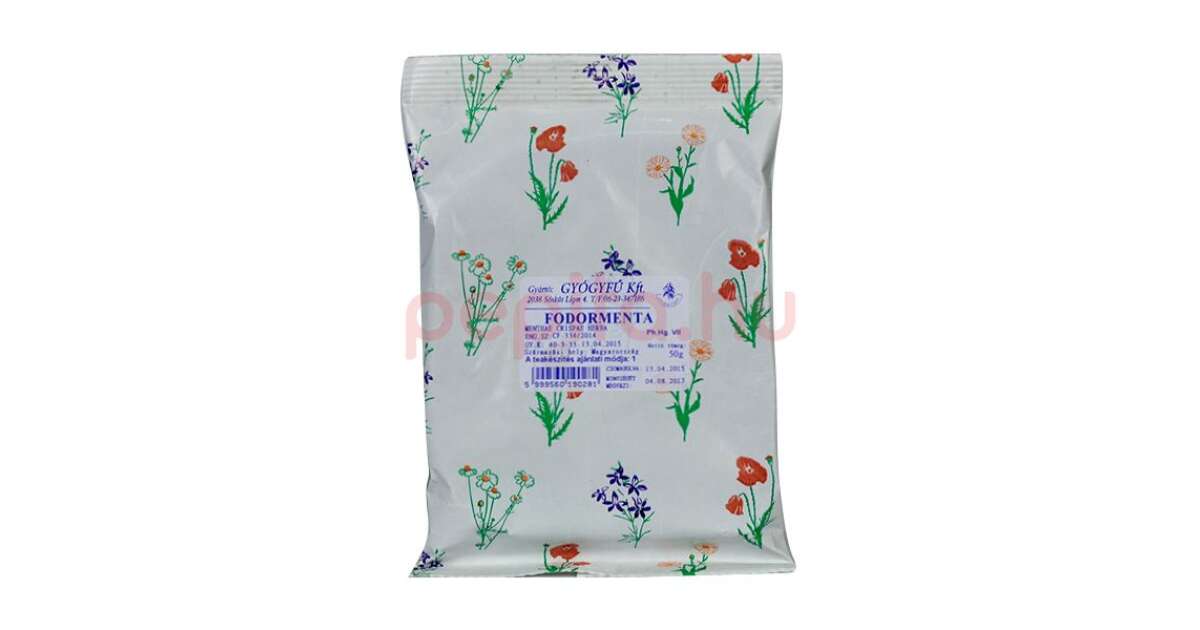 GYÓGYFŰ TEA FODORMENTA SZÁLAS 50G Pepita.hu