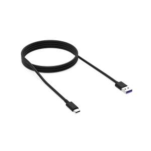 KRUX KRX0054 USB kábel, fekete, 1,2m, USB A - USB C - Krux