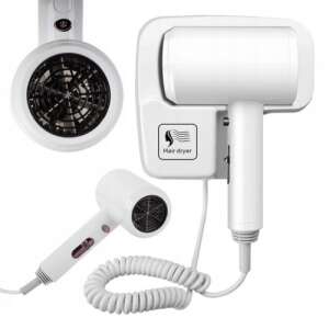 VG 15930 falra szerelhető hotel hajszárító, 1200W, fehér