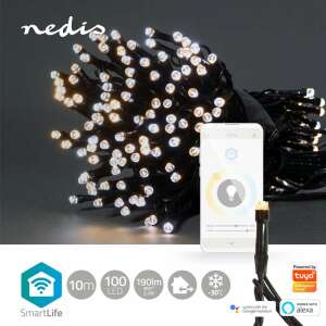 Nedis SmartLife 10m Warm & Cold White LED String Lights with 100 LEDs, controllable via app, compatible with Alexa and Google Assistant - String Light