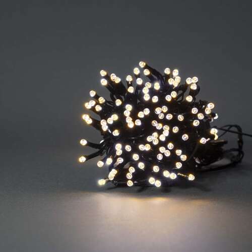 SmartLife 200 LED warm white string lights, 20 meters long, black cable