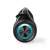 Nedis SPBB315BK portable Bluetooth speaker with blue RGB light, front view