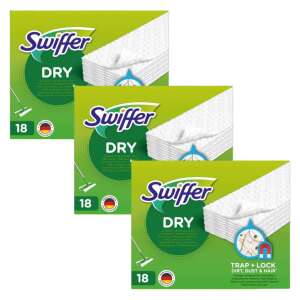 Náplň do zametača Swiffer Dry Floor Wiper 3x18ks #white 49265907 Nástroj na čistenie