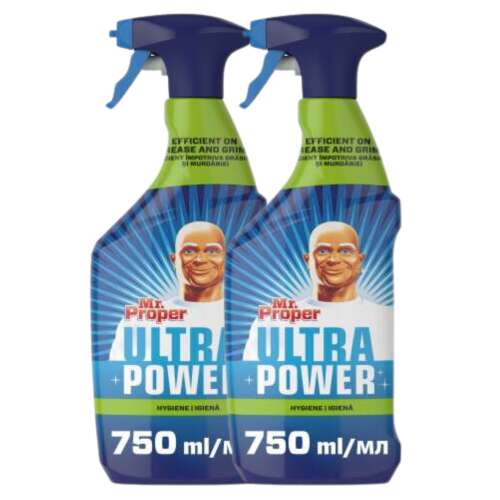 Mr.Proper Power&Speed Hygiene Univerzálny čistiaci prostriedok v spreji 2x750ml