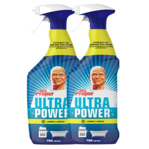 Mr.Proper Ultra Power Lemon Spray Cleaner 2x750ml