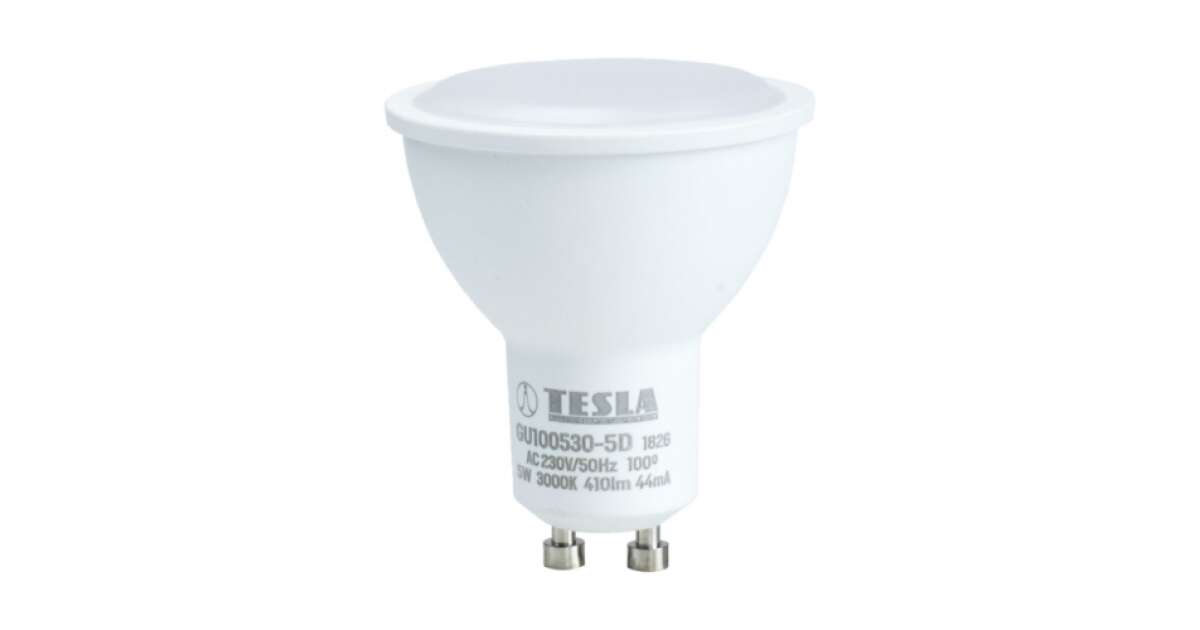 Tesla - LED bulb, GU10, 5W, 230V, 3000K, 100°, adjustable | Pepita.com