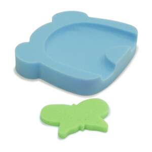 Baby Bruin fürdető szivacs ülő, kék medve formájú szivacs a babák fürdetéséhez - Baba Fürdetés & Ápolás