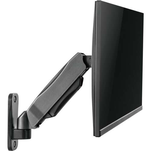 Uchwyt ścienny do monitora Steel SOS 1810 z zamontowanym monitorem