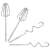 Sencor SHM 5400WH Hand Mixer, white, 200W, beaters and dough hooks
