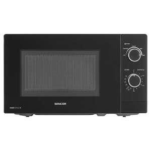Sencor SMW 1719BK black microwave oven, front view - Sencor