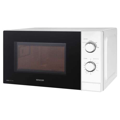 Микровълнова фурна Sencor SMW 1718WH, бяла, 20L, 700W, 5 нива на мощност, таймер, функция за размразяване