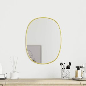 vidaXL Oglindă de perete, auriu, 30x25 cm 115455459