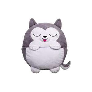 Husky spací vak z plyšu pre deti, plyšový spací vak, skladací spací vak, spací vak pre deti, spací vak na prenocovanie, spací vak na kempovanie, mäkký plyšový spací vak, pohodlný spací vak, útulný spací vak, roztomilý spací vak - Posteľná bielizeň