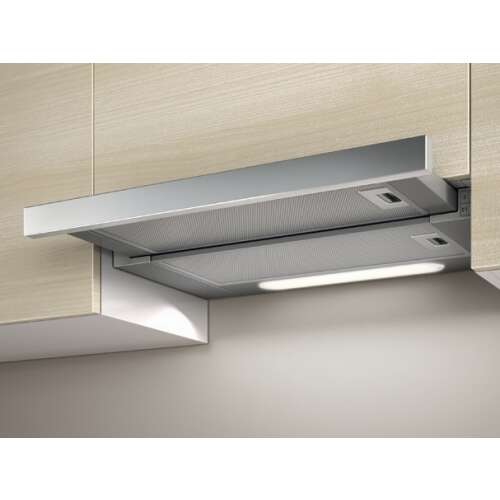 Elica ELITE14 LUX GRIX/A/60 Einbau-Dunstabzugshaube in Silber, Edelstahl