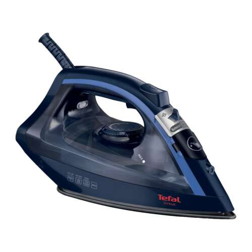 Fier de calcat Tefal Virtuo FV1713, 2000W, rezervor apa 0.2L, jet de abur 90g/min, abur variabil 24g/min, sistem antipicurare, Albastru (1830006774)