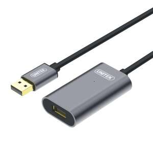 UNITEK Y-271 5 méteres USB 2.0 A-ról A-ra hosszabbító kábel, szürke - Unitek