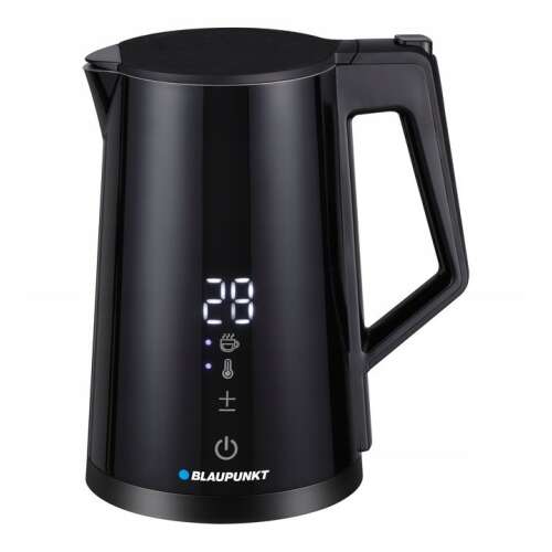 Blaupunkt EKD601 Wasserkocher, schwarz, 1,7 l, 2200 W, mit digitalem Display und Temperaturregelung