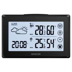 Sencor SWS 2850 433 MHz, LCD fekete meteorológiai állomás