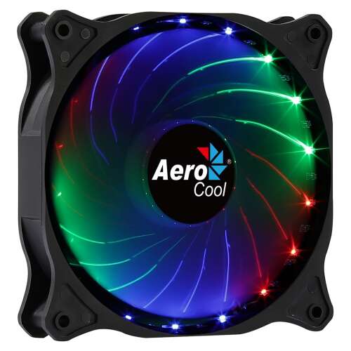 AeroCool Cosmo 12 RGB LED 120mm PC ventilátor, fekete