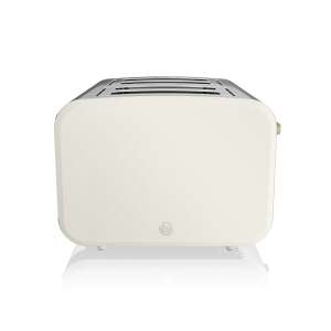 Swan ST14620WHTN 4 szeletes kenyérpirító, fehér rozsdamentes acél betétekkel - Nordic