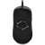 Savio Gambit gaming mouse, black, bottom view, 12000 DPI