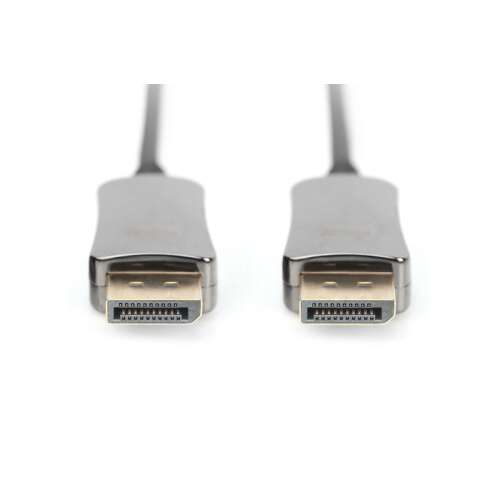 Digitus DisplayPort AOC Hybrid Fiber Connection Cable, 15m, Schwarz
