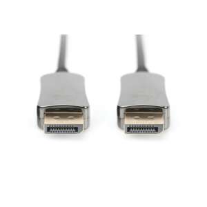 Кабел за свързване Digitus DisplayPort AOC Hybrid Fiber, 15m, Черен - AOC