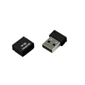 Goodram UPI2 32GB USB 2.0 Flash Drive, black, open view - Goodram USB Drife