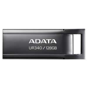 ADATA UR340 128GB USB-Stick, schwarz, Vorderansicht - Pendrive