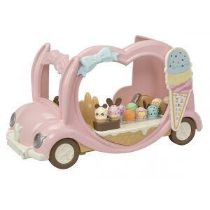 Sylvanian Families Zmrzlinový vozík s vitrínou na zmrzlinu - Figúrky