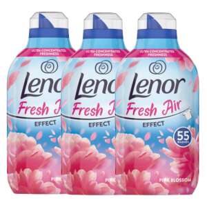 Lenor Fresh Air Effect Pink Blossom Textile Rinse Away 165 praní 3x770ml 49327087 Pranie v práčke