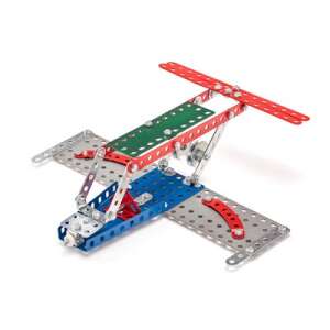 Fém repülőgép modell, építve Merkur 014 építőjátékkal - Fém építőjáték