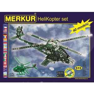 Fém építőjáték - Helikopterek - 515 darabos- Merkur - M3376 49338789 Fém építőjátékok
