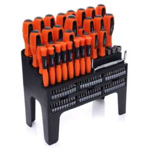Kraft&Dele 100 piece screwdriver and bit set with stand - Hand tool