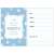 Blue Silver Dots blue invitation 6 pcs 98094894
