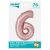 Packaged Pink Number 6 Foil Balloon - 76cm Size