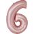 Pink Number 6 Foil Balloon for Party Decorations