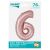Packaged Pink Number 6 Foil Balloon - 76cm Size