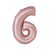 Light Pink Matt 6 Number Foil Balloon 76cm 50282579