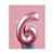 Light Pink Matt 6 Number Foil Balloon 76cm 50282579